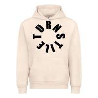 Sandshell TURNSTILE BLACK ON WHITE Urban Hoodie - artisFamous