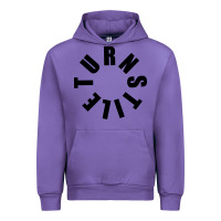Tulip TURNSTILE BLACK ON WHITE Urban Hoodie - artisFamous