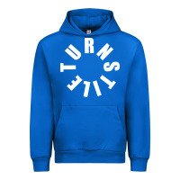 Cobalt TURNSTILE WHITE ON BLACK. Urban Hoodie - artisFamous