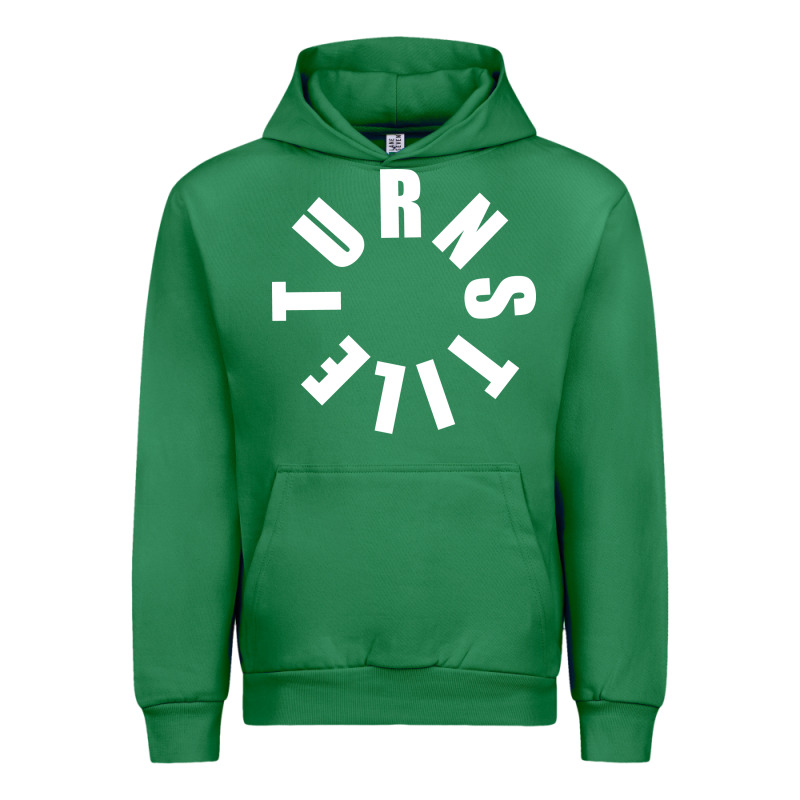 Turnstile White On Black. Urban Hoodie by artisFamous | Teevron