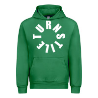 Emerald TURNSTILE WHITE ON BLACK. Urban Hoodie - artisFamous