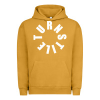 Pigment Peanut Butter TURNSTILE WHITE ON BLACK. Urban Hoodie - artisFamous