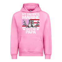 Fuchsia Pink marine papa, gifts my favorite marine calls me pa pa military mother Urban Hoodie - artisFamous