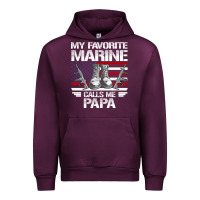 Mauve Wine marine papa, gifts my favorite marine calls me pa pa military mother Urban Hoodie - artisFamous