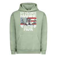 Pigment Oil Green marine papa, gifts my favorite marine calls me pa pa military mother Urban Hoodie - artisFamous