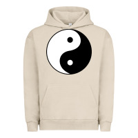 Pigment French Oak Yin and yang Urban Hoodie - artisFamous