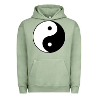 Pigment Oil Green Yin and yang Urban Hoodie - artisFamous