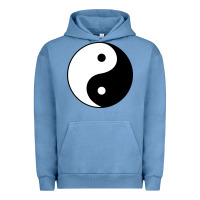 Pigment Pebble Blue Yin and yang Urban Hoodie - artisFamous