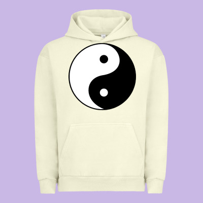 Yin And Yang Urban Hoodie Designed By Artisfamous