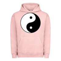Pigment Salmon Yin and yang Urban Hoodie - artisFamous