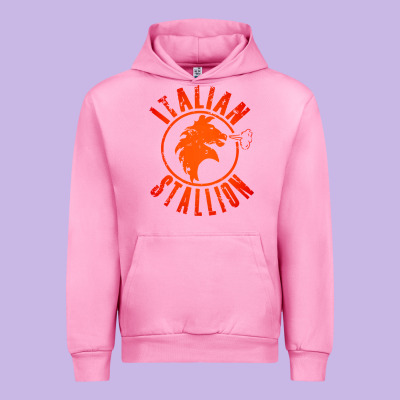 Italian Stallion Urban Hoodie Designed By Artisfamous
