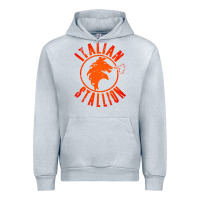 Heather Grey italian stallion Urban Hoodie - artisFamous