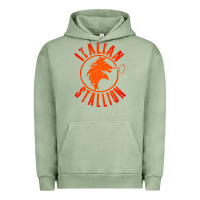 Pigment Oil Green italian stallion Urban Hoodie - artisFamous
