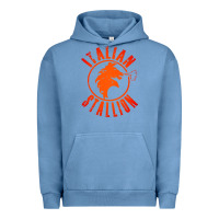 Pigment Pebble Blue italian stallion Urban Hoodie - artisFamous