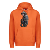 Carrot Chimpanzee Illustrations Premium Hoodie - LillyAllenDesigns