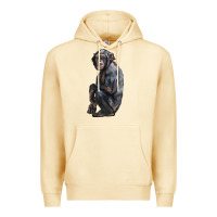 Pina Colada Chimpanzee Illustrations Premium Hoodie - LillyAllenDesigns