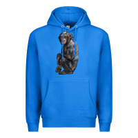 True Royal Chimpanzee Illustrations Premium Hoodie - LillyAllenDesigns