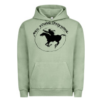 Pigment Oil Green neil young Urban Hoodie - artisFamous