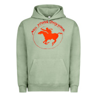 Pigment Oil Green neil young Urban Hoodie - artisFamous