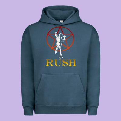 Rush Vintage Starman Unisex Urban Hoodie Designed By Artisfamous