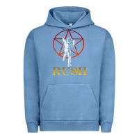 Pigment Pebble Blue rush vintage starman unisex Urban Hoodie - artisFamous