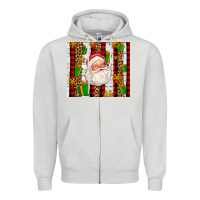 Dove Grey santa with gifts Zipper Hoodie - AdoDesignShop