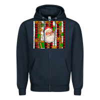 Navy santa with gifts Zipper Hoodie - AdoDesignShop