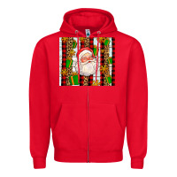 Red santa with gifts Zipper Hoodie - AdoDesignShop