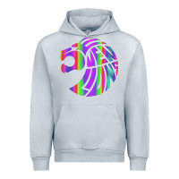 Heather Grey reflective 7 lions Urban Hoodie - artisFamous