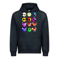 Navy geometry dash difficulty  faces Urban Hoodie - artisFamous