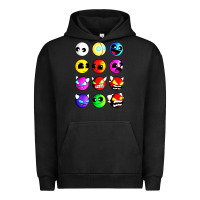 Pigment Black geometry dash difficulty  faces Urban Hoodie - artisFamous
