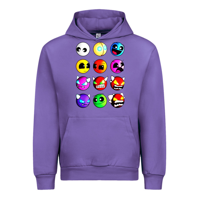 Geometry Dash Difficulty  Faces Urban Hoodie by artisFamous | Teevron