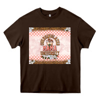 Chocolate Brown Oversimulated mama university Heavy Core Tee - TumblerDesignByShophia