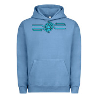 Pigment Pebble Blue tron inspired merch Urban Hoodie - artisFamous