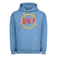 Pigment Pebble Blue heavy metal Urban Hoodie - artisFamous