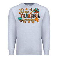 Heather Grey one thankful grandpa Premium Sweatshirt - JahusDesignShop