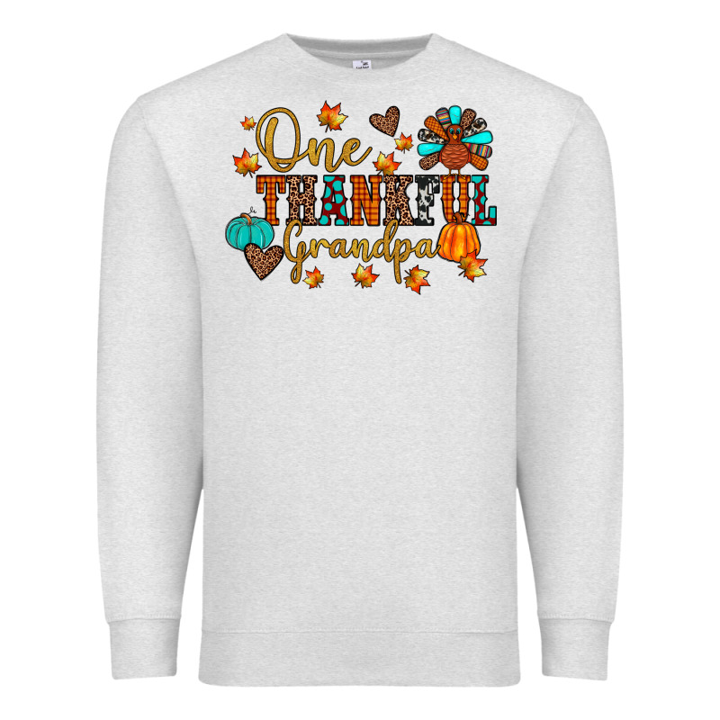 One Thankful Grandpa Premium Sweatshirt by JahusDesignShop | Teevron