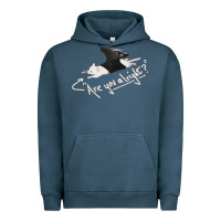 Pigment Midnight Navy Lovejoy Are you alright Urban Hoodie - artisFamous