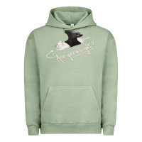 Pigment Oil Green Lovejoy Are you alright Urban Hoodie - artisFamous