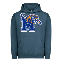 Pigment Midnight Navy the memphis athletic teams tigers Urban Hoodie - artisFamous