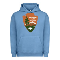 Pigment Pebble Blue national park service Urban Hoodie - artisFamous