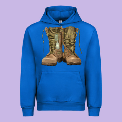 Soldier Boots Urban Hoodie Designed By Ranaportraitstore