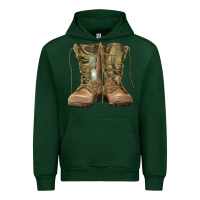 Forest Green soldier boots Urban Hoodie - RanaPortraitStore