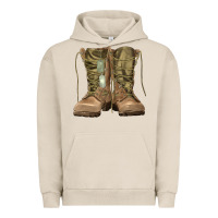 Pigment French Oak soldier boots Urban Hoodie - RanaPortraitStore