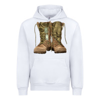White soldier boots Urban Hoodie - RanaPortraitStore