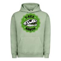 Pigment Oil Green t rex ranch Urban Hoodie - artisFamous
