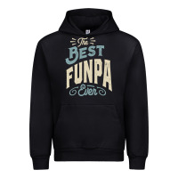 Black The Best Funpa Ever - Mens Funny Dad and Grandpa Urban Hoodie - artisFamous