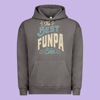 The Best Funpa Ever - Mens Funny Dad And Grandpa Urban Hoodie Designed By Artisfamous