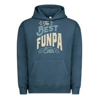 Pigment Midnight Navy The Best Funpa Ever - Mens Funny Dad and Grandpa Urban Hoodie - artisFamous