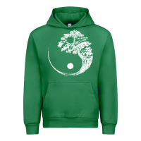 Emerald yin yang bonsai tree Urban Hoodie - artisFamous